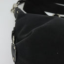 BURBERRY Blue Label Shoulder Bag Canvas Black Silver Auth ti3411-10