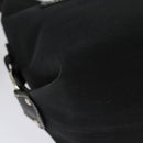 BURBERRY Blue Label Shoulder Bag Canvas Black Silver Auth ti3411-12