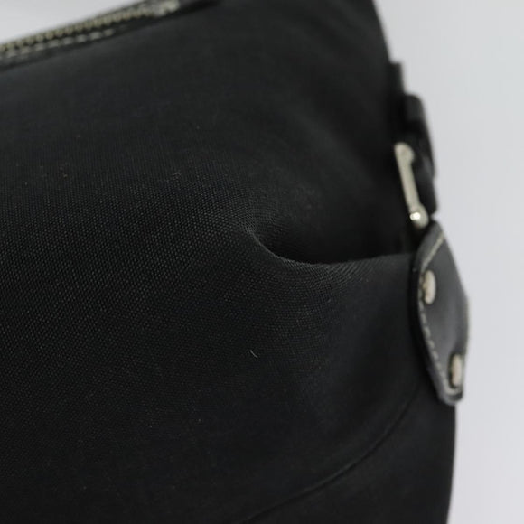 BURBERRY Blue Label Shoulder Bag Canvas Black Silver Auth ti3411