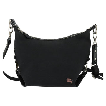 BURBERRY Blue Label Shoulder Bag Canvas Black Silver Auth ti3411 - 0