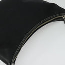 BURBERRY Blue Label Shoulder Bag Canvas Black Silver Auth ti3411-6
