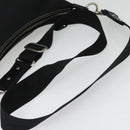 BURBERRY Blue Label Shoulder Bag Canvas Black Silver Auth ti3411-7