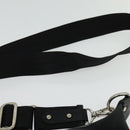 BURBERRY Blue Label Shoulder Bag Canvas Black Silver Auth ti3411-8