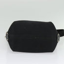 BURBERRY Blue Label Shoulder Bag Canvas Black Silver Auth ti3411-9