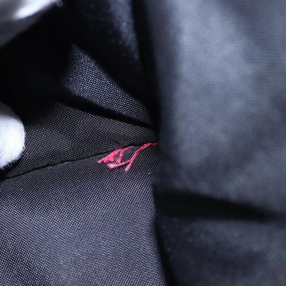 BURBERRY Blue Label Hand Bag Canvas Red Silver Auth ti3412