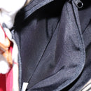 BURBERRY Blue Label Hand Bag Canvas Red Silver Auth ti3412-22