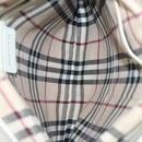 BURBERRY Tote Bag Leather White Gold Auth ti3413-12