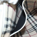 BURBERRY Tote Bag Leather White Gold Auth ti3413-21