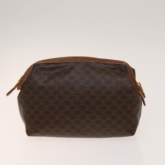 FENDI Celine Zucca Canvas Macadam Canvas Bag PVC 2Set Beige Brown Auth ti3415