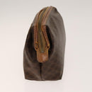 FENDI Celine Zucca Canvas Macadam Canvas Bag PVC 2Set Beige Brown Auth ti3415-11