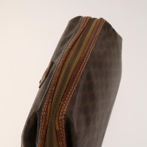 FENDI Celine Zucca Canvas Macadam Canvas Bag PVC 2Set Beige Brown Auth ti3415