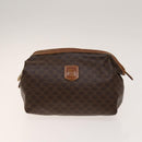 FENDI Celine Zucca Canvas Macadam Canvas Bag PVC 2Set Beige Brown Auth ti3415-9