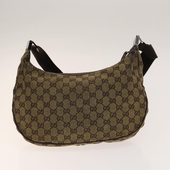 GUCCI GG Canvas GG Plus Supreme Shoulder Bag PVC 3Set Beige Auth ti3417