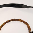 GUCCI Hand Bag Canvas Nylon 2Set Black Beige Auth ti3418-6