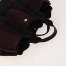 HERMES Fourre Tout Hand Bag Canvas 5Set Navy Black Red Auth ti3420-14