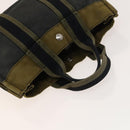 HERMES Fourre Tout Hand Bag Canvas 5Set Navy Black Red Auth ti3420-19