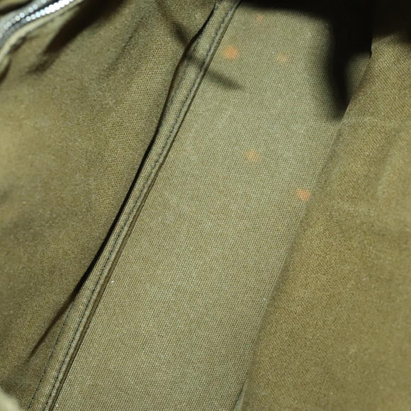 HERMES Fourre Tout Hand Bag Canvas 5Set Navy Black Red Auth ti3420