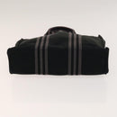 HERMES Fourre Tout Hand Bag Canvas 5Set Navy Black Red Auth ti3420-25