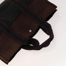 HERMES Fourre Tout Hand Bag Canvas 5Set Navy Black Red Auth ti3420-4