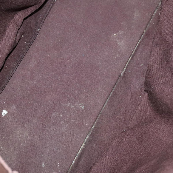 HERMES Fourre Tout Hand Bag Canvas 5Set Navy Black Red Auth ti3420