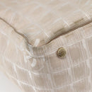 CHANEL New Travel Line Tote Bag Nylon Beige Gold CC Auth ti3422-13