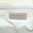 CHANEL New Travel Line Tote Bag Nylon Beige Gold CC Auth ti3422-14