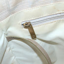 CHANEL New Travel Line Tote Bag Nylon Beige Gold CC Auth ti3422-15