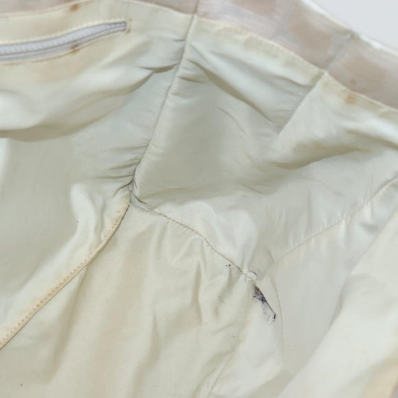 CHANEL New Travel Line Tote Bag Nylon Beige Gold CC Auth ti3422