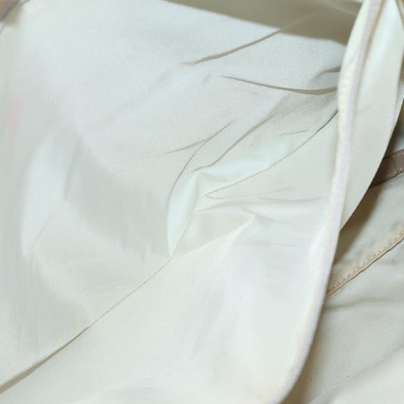 CHANEL New Travel Line Tote Bag Nylon Beige Gold CC Auth ti3422