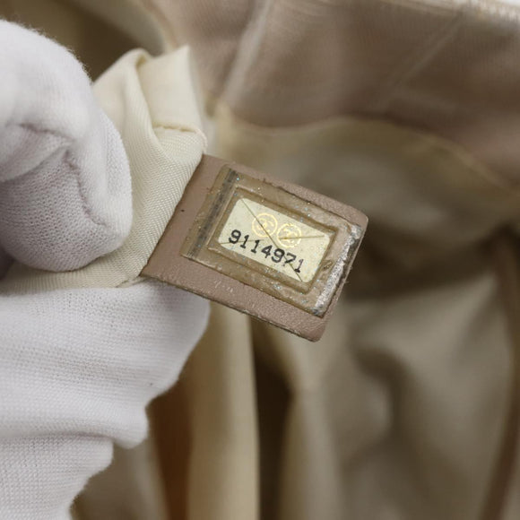 CHANEL New Travel Line Tote Bag Nylon Beige Gold CC Auth ti3422