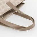 CHANEL New Travel Line Tote Bag Nylon Beige Gold CC Auth ti3422-7