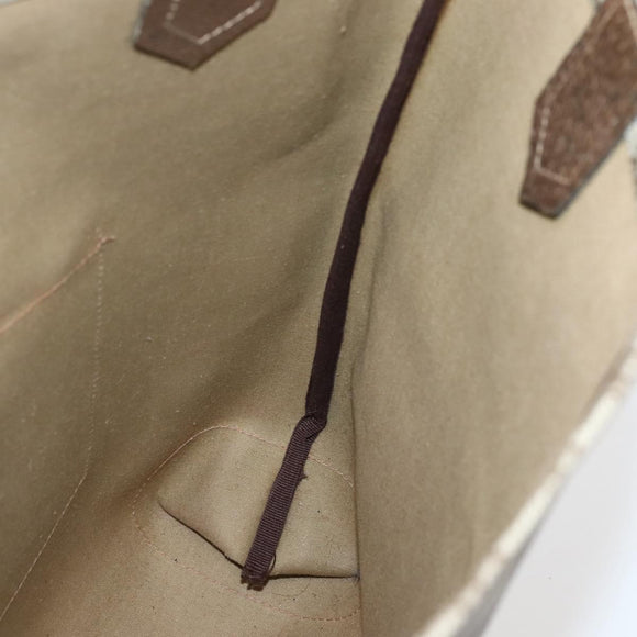 GUCCI GG Supreme Web Sherry Line Shoulder Bag PVC Beige Gold Auth ti3426