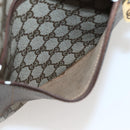 GUCCI GG Supreme Web Sherry Line Shoulder Bag PVC Beige Gold Auth ti3426-19