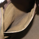 FENDI Zucca Canvas Hand Bag Brown Black gold Auth ti3427-21