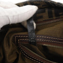 FENDI Zucca Canvas Hand Bag Brown Black gold Auth ti3427-12