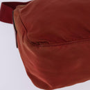 PRADA Shoulder Bag Nylon Red Silver Auth ti3429-12