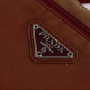 PRADA Shoulder Bag Nylon Red Silver Auth ti3429-14