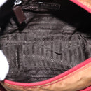 PRADA Shoulder Bag Nylon Red Silver Auth ti3429-16