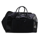 GUCCI Boston Bag Nylon Leather Black Silver 012 1553 0269 Auth ti3430-1