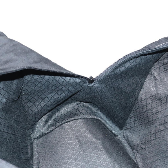 GUCCI Boston Bag Nylon Leather Black Silver 012 1553 0269 Auth ti3430