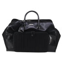 GUCCI Boston Bag Nylon Leather Black Silver 012 1553 0269 Auth ti3430-13