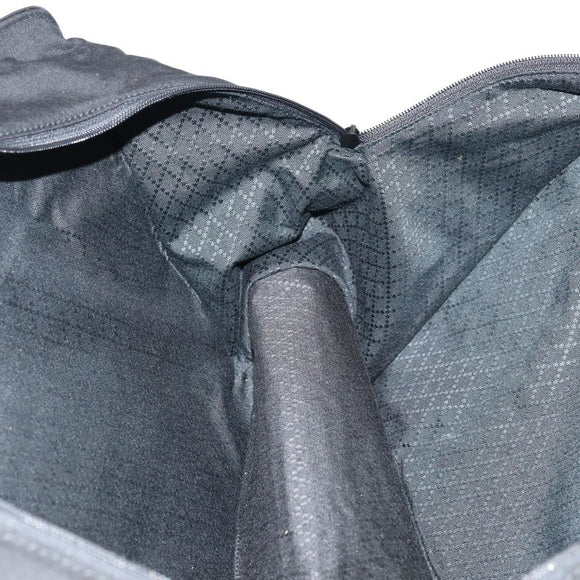 GUCCI Boston Bag Nylon Leather Black Silver 012 1553 0269 Auth ti3430