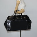 GUCCI Boston Bag Nylon Leather Black Silver 012 1553 0269 Auth ti3430-23