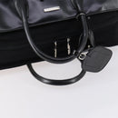 GUCCI Boston Bag Nylon Leather Black Silver 012 1553 0269 Auth ti3430-7