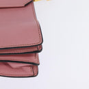 Miu Miu Madras Hand Bag Leather 2way Pink Gold Auth ti3432-17