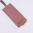Miu Miu Madras Hand Bag Leather 2way Pink Gold Auth ti3432-21
