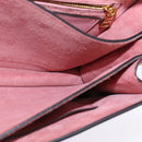 Miu Miu Madras Hand Bag Leather 2way Pink Gold Auth ti3432-24