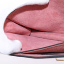 Miu Miu Madras Hand Bag Leather 2way Pink Gold Auth ti3432-25