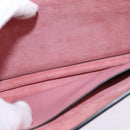 Miu Miu Madras Hand Bag Leather 2way Pink Gold Auth ti3432-26