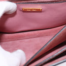 Miu Miu Madras Hand Bag Leather 2way Pink Gold Auth ti3432-27